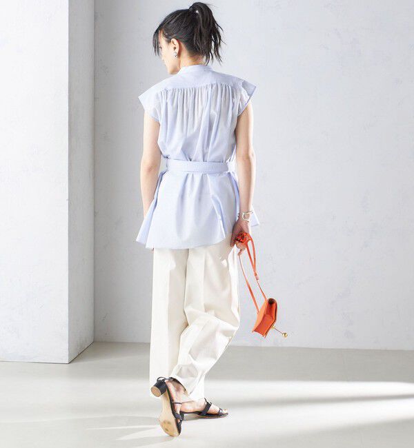 SHIPS for women「〈手洗い可能〉コットン リップル アシメ ブラウス ◇」|シャツ・ブラウス|