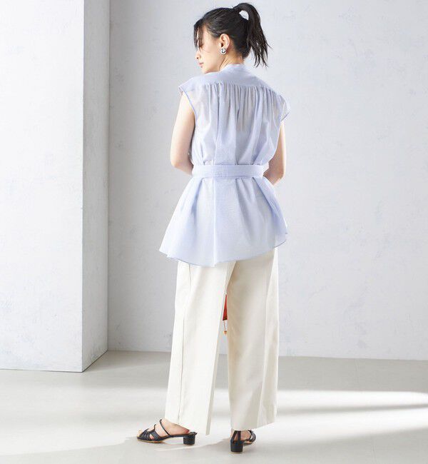 SHIPS for women「〈手洗い可能〉コットン リップル アシメ ブラウス ◇」|シャツ・ブラウス|