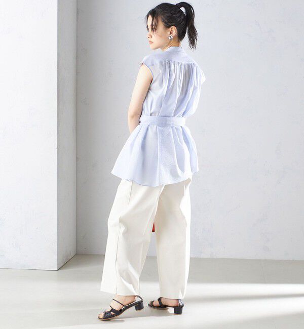 SHIPS for women「〈手洗い可能〉コットン リップル アシメ ブラウス ◇」|シャツ・ブラウス|