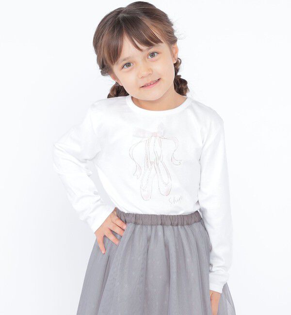 SHIPS KIDS「SHIPS KIDS:100～130cm / バレエ 長袖 TEE」|Tシャツ・カットソー|