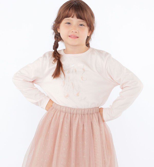 SHIPS KIDS「SHIPS KIDS:100～130cm / バレエ 長袖 TEE」|Tシャツ・カットソー|