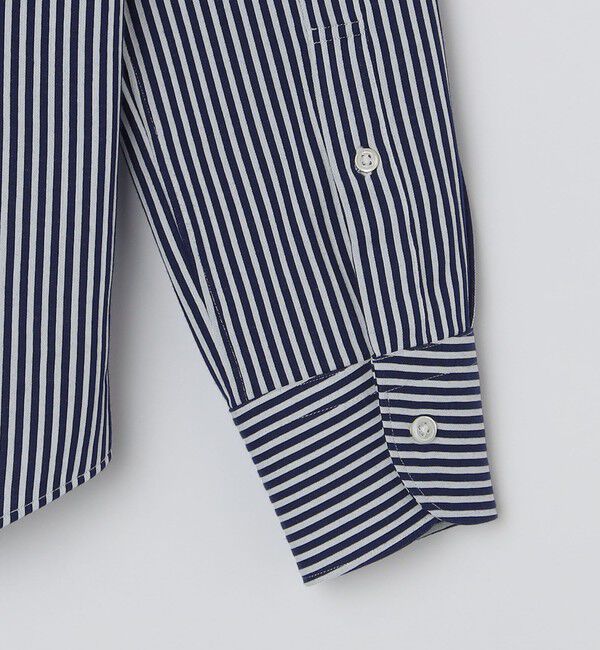 SHIPS「SHIPS: ジャージー ロンドンストライプ ワンピースカラー シャツ」|シャツ・ブラウス|