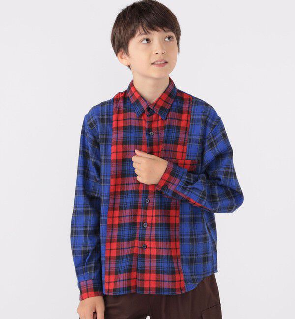SHIPS KIDS「SHIPS KIDS:140～160cm / チェック パターン シャツ」|シャツ・ブラウス|