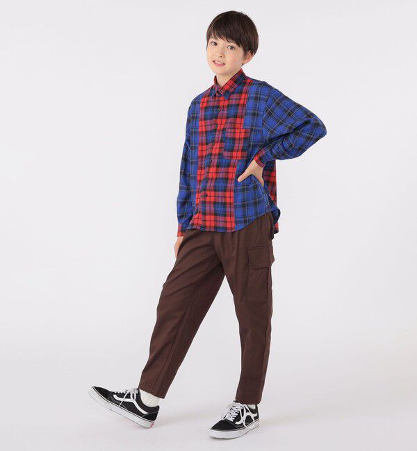 SHIPS KIDS「SHIPS KIDS:140～160cm / チェック パターン シャツ」|シャツ・ブラウス|