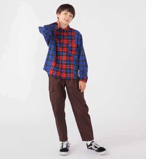 SHIPS KIDS「SHIPS KIDS:140～160cm / チェック パターン シャツ」|シャツ・ブラウス|