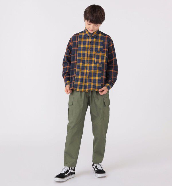 SHIPS KIDS「SHIPS KIDS:140～160cm / チェック パターン シャツ」|シャツ・ブラウス|