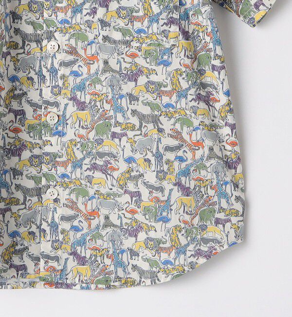 SHIPS KIDS「SHIPS KIDS:100～130cm / リバティ プリント 半袖 シャツ」|シャツ・ブラウス|