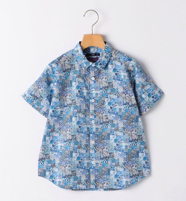 SHIPS KIDS「SHIPS KIDS:100～130cm / リバティ プリント 半袖 シャツ」|シャツ・ブラウス|