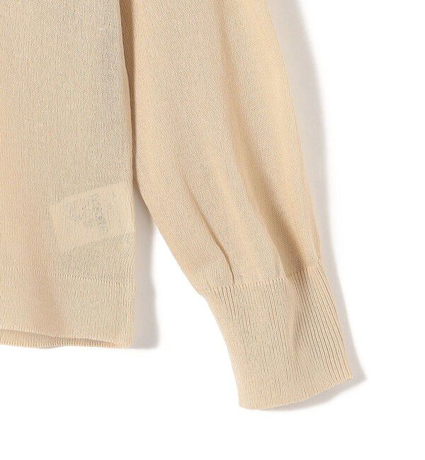 SHIPS Colors 「SHIPS Colors:〈手洗い可能〉ロゴ エンブロイダリー シアー ニット」|ニット・セーター|