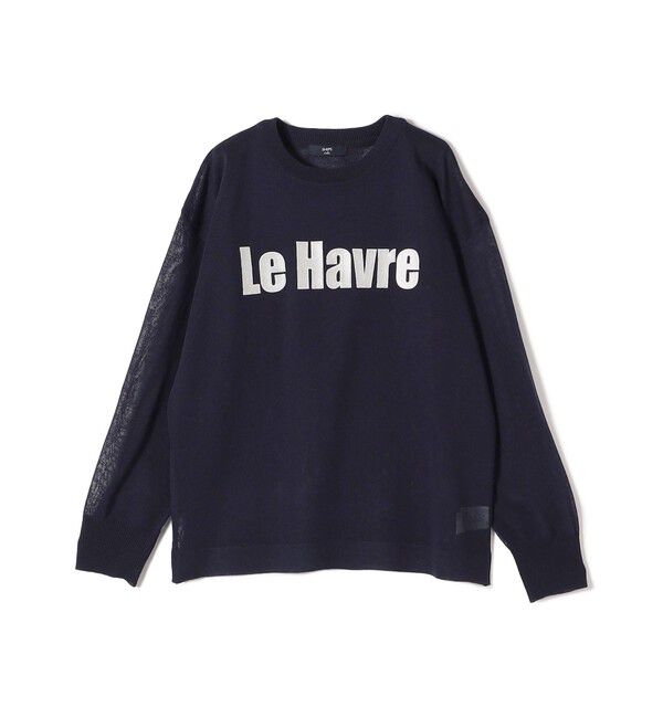 SHIPS Colors 「SHIPS Colors:〈手洗い可能〉ロゴ エンブロイダリー シアー ニット」|ニット・セーター|