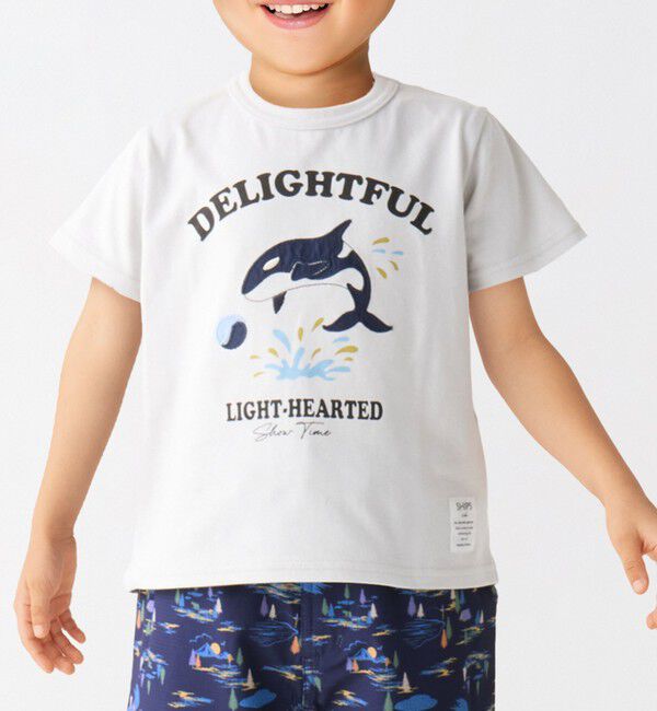 SHIPS Colors 「SHIPS Colors:80～130cm / パッチワーク プリント Tシャツ◇」|Tシャツ・カットソー|