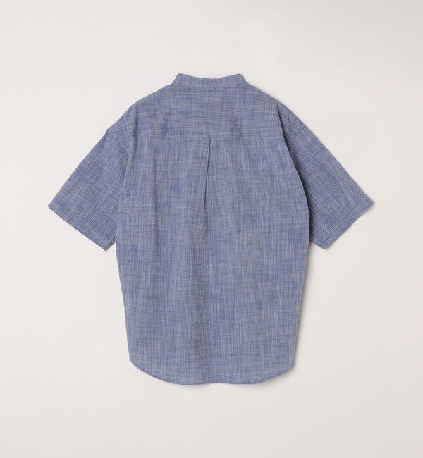 SHIPS any「SHIPS any: BEZ TEXTILE マルチカラー ストライプ/ソリッド バンドカラー プルオーバー シャツ◇」|シャツ・ブラウス|