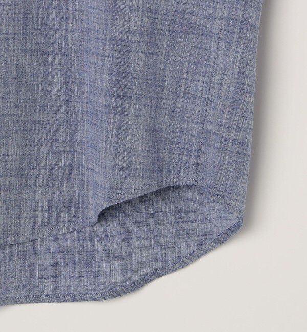 SHIPS any「SHIPS any: BEZ TEXTILE マルチカラー ストライプ/ソリッド バンドカラー プルオーバー シャツ◇」|シャツ・ブラウス|