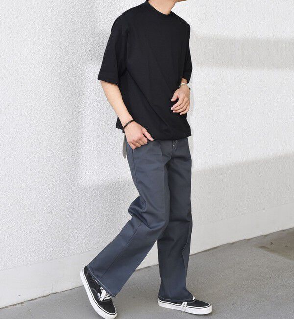 SHIPS any「SHIPS any: オーガニック コットン ワンポイント ロゴ プリント&times;刺繍 スピンドル Tシャツ◇」|Tシャツ・カットソー|