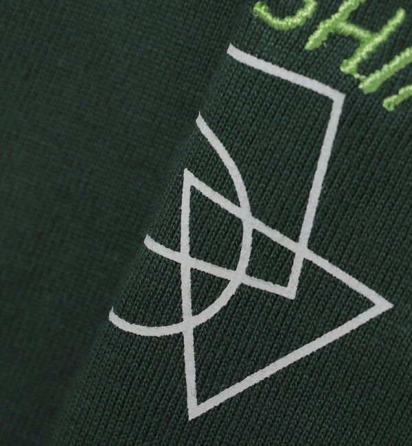 SHIPS any「SHIPS any: オーガニック コットン ワンポイント ロゴ プリント&times;刺繍 スピンドル Tシャツ◇」|Tシャツ・カットソー|