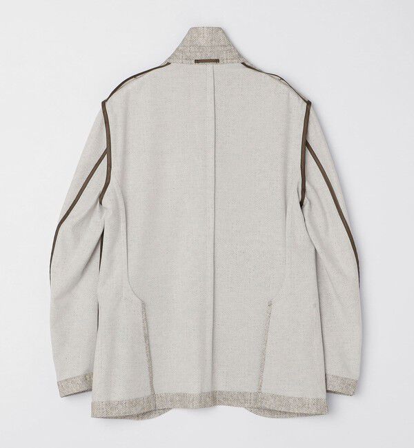 SHIPS「SHIPS: ジャージー ヘリンボーン プリント ライト ジャケット」|テーラードジャケット|