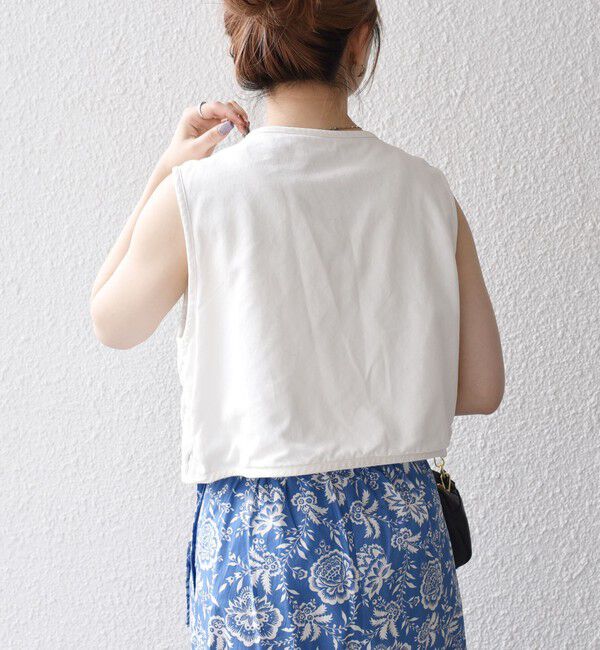 SHIPS any「bon_meur:〈手洗い可能〉ロープ編み コットン コンパクト フリンジ ベスト」|ベスト・ジレ|