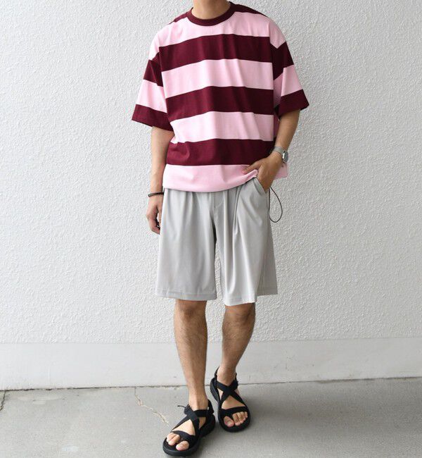 SHIPS any「SHIPS any: ワイド カラー ボーダー スピンドル Tシャツ◇」|Tシャツ・カットソー|