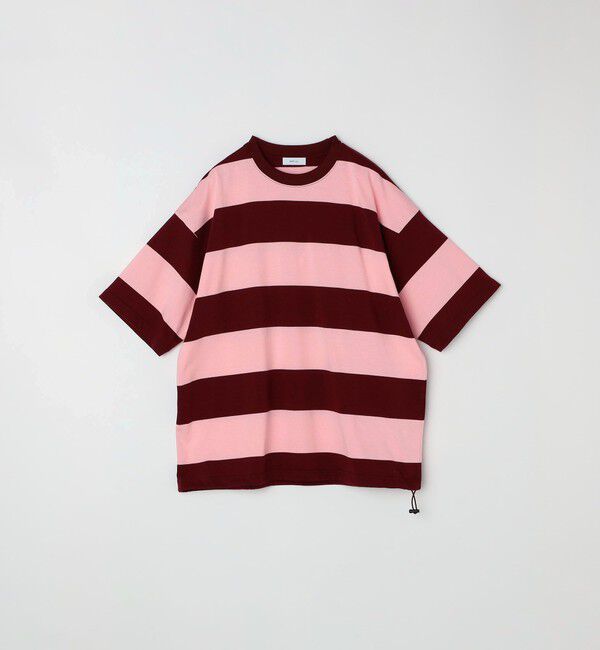 SHIPS any「SHIPS any: ワイド カラー ボーダー スピンドル Tシャツ◇」|Tシャツ・カットソー|