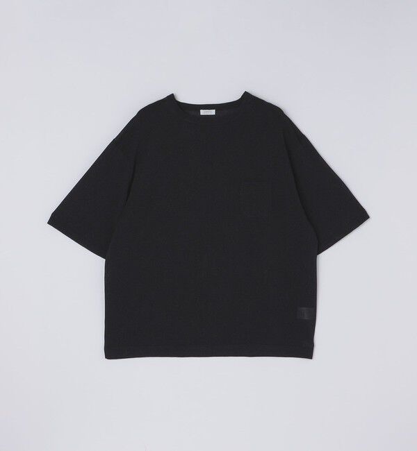 SHIPS「crepuscule: JAPANESE PAPRER KNIT TEE」|ニット・セーター|ブラック
