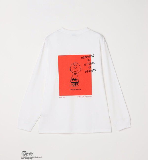 SHIPS any「SHIPS any: SNOOPY コラボ 75th グラフィック プリント Tシャツ(ロンT)◇」|Tシャツ・カットソー|