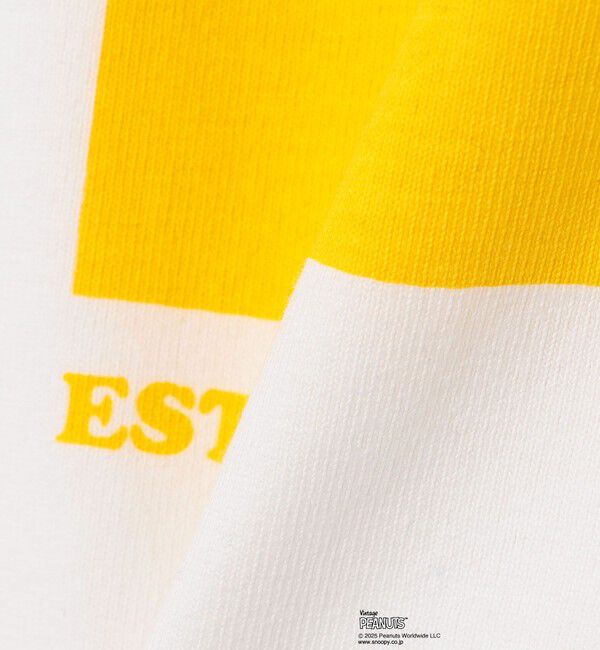 SHIPS any「SHIPS any: SNOOPY コラボ 75th グラフィック プリント Tシャツ(ロンT)◇」|Tシャツ・カットソー|