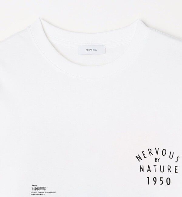 SHIPS any「SHIPS any: SNOOPY コラボ 75th グラフィック プリント Tシャツ(ロンT)◇」|Tシャツ・カットソー|