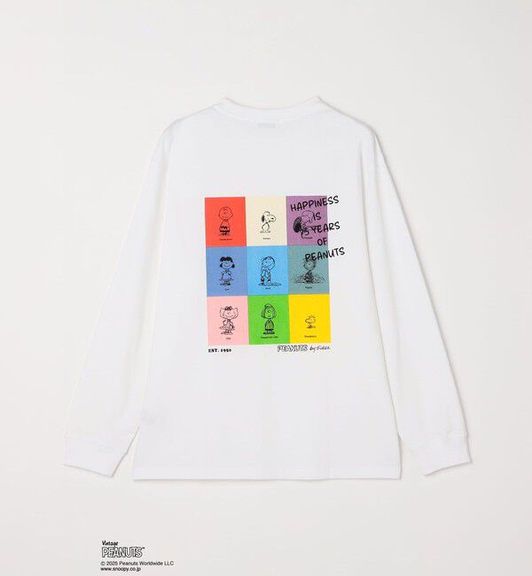 SHIPS any「SHIPS any: SNOOPY コラボ 75th グラフィック プリント Tシャツ(ロンT)◇」|Tシャツ・カットソー|