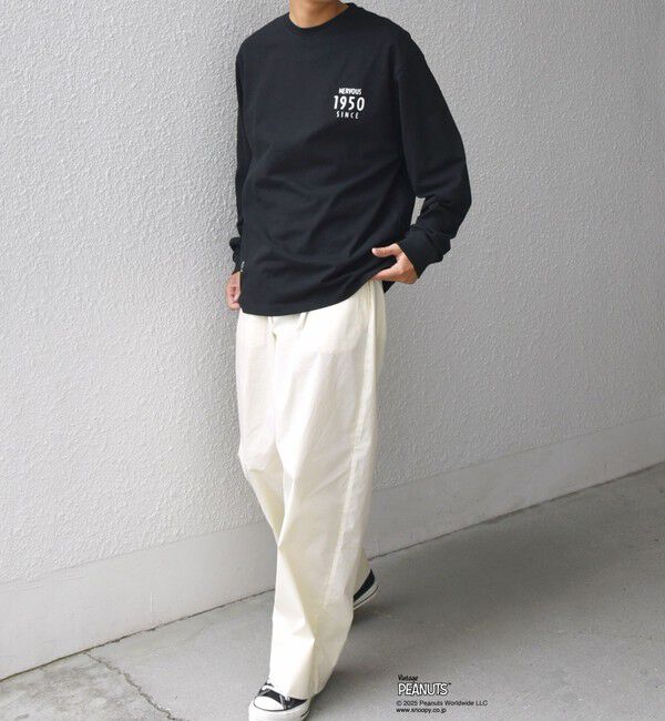 SHIPS any「SHIPS any: SNOOPY コラボ 75th グラフィック プリント Tシャツ(ロンT)◇」|Tシャツ・カットソー|