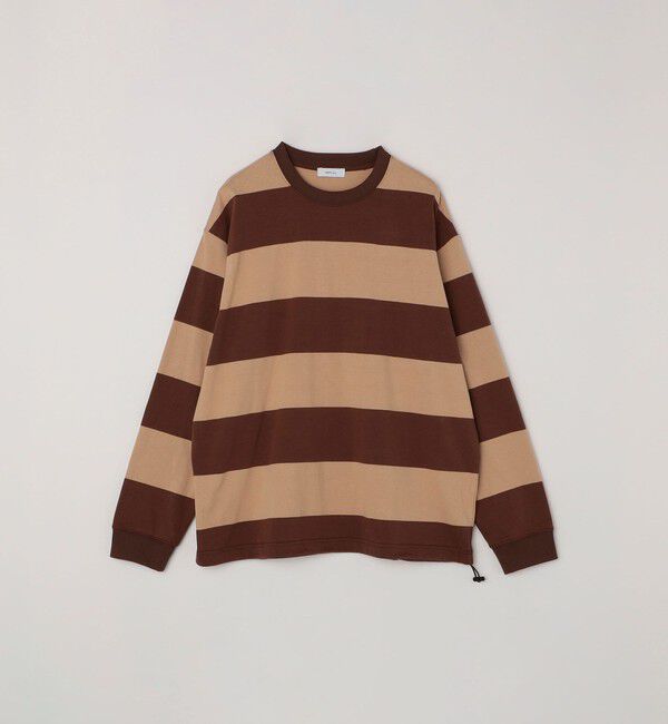 SHIPS any「SHIPS any: ワイド カラー ボーダー スピンドル Tシャツ (ロンT)◇」|Tシャツ・カットソー|