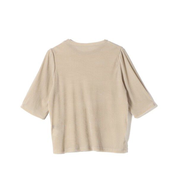 SHIPS Colors 「SHIPS Colors:〈手洗い可能〉フロッキー メッシュ 5分袖 トップス」|Tシャツ・カットソー|