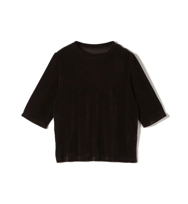 SHIPS Colors 「SHIPS Colors:〈手洗い可能〉フロッキー メッシュ 5分袖 トップス」|Tシャツ・カットソー|