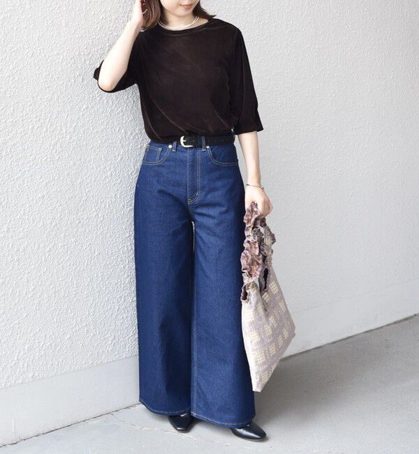 SHIPS Colors 「SHIPS Colors:〈手洗い可能〉フロッキー メッシュ 5分袖 トップス」|Tシャツ・カットソー|