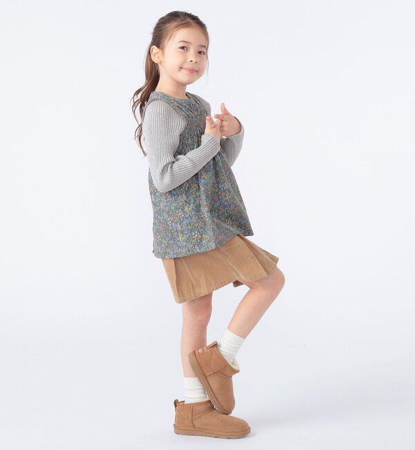 SHIPS KIDS「SHIPS KIDS:100～130cm / コーデュロイ リブ レイヤード トップス」|シャツ・ブラウス|