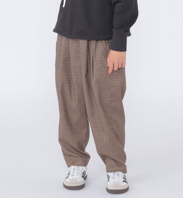 SHIPS KIDS「SHIPS KIDS:100～130cm /千鳥柄 チェック タック パンツ」|その他|