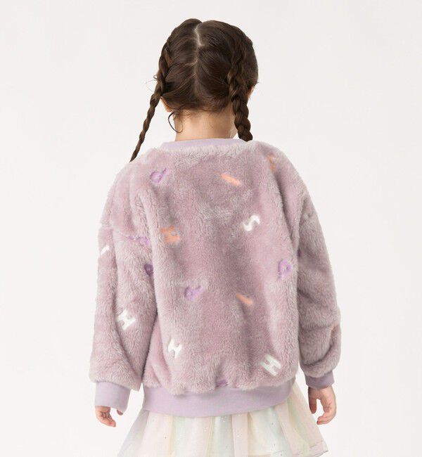 SHIPS Colors 「SHIPS Colors: 90~140cm /〈洗濯機可能〉 ロゴ刺繍 ボア スウェット◇」|スウェット・ジャージ|