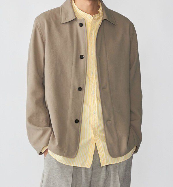 SHIPS「SHIPS: 〈通気性・遮熱〉エアリー テック シャツ アウター」|シャツ・ブラウス|チャコールグレー