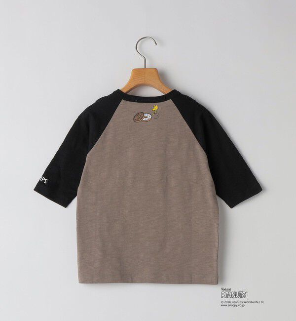 SHIPS KIDS「SHIPS KIDS:100～130cm /PEANUTS スヌーピー フットボール プリント Tシャツ」|Tシャツ・カットソー|