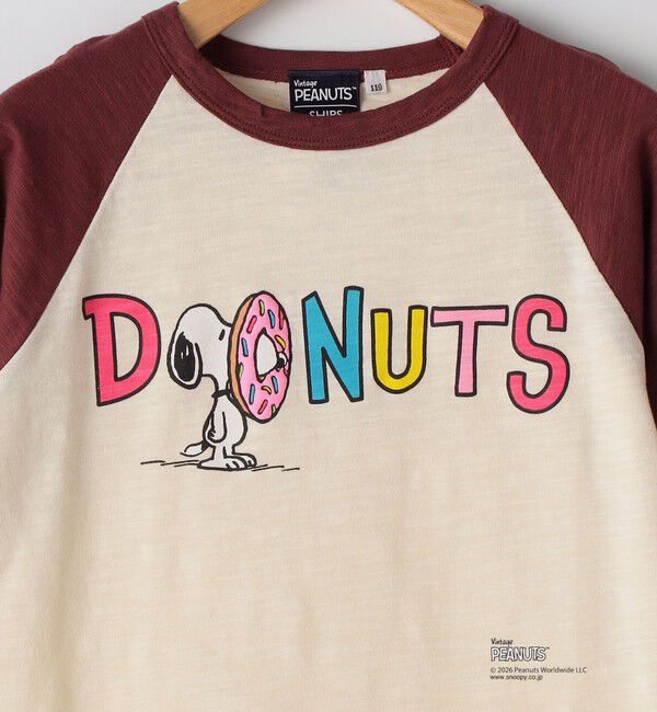 SHIPS KIDS「SHIPS KIDS:100～130cm /PEANUTS スヌーピー フットボール プリント Tシャツ」|Tシャツ・カットソー|