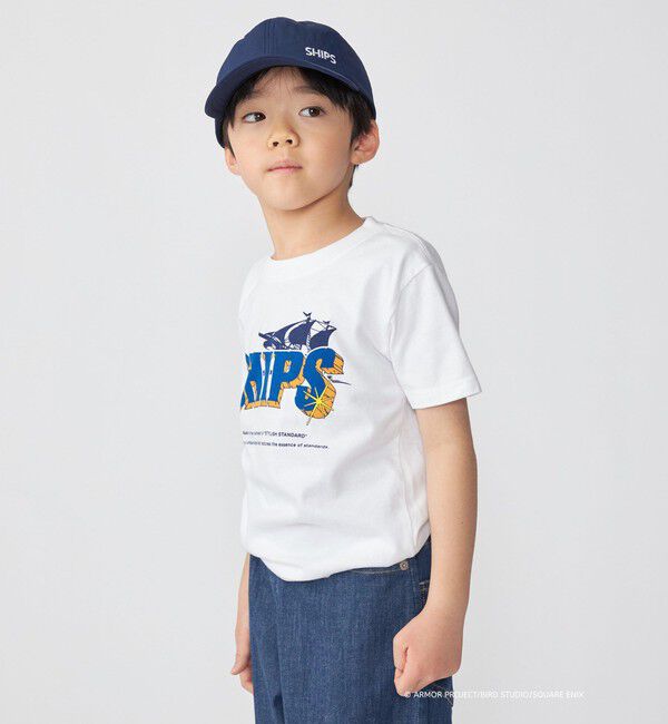SHIPS KIDS「DQVIIR &times; SHIPS:100～140cm  ロゴ Tシャツ〈KIDS〉」|Tシャツ・カットソー|