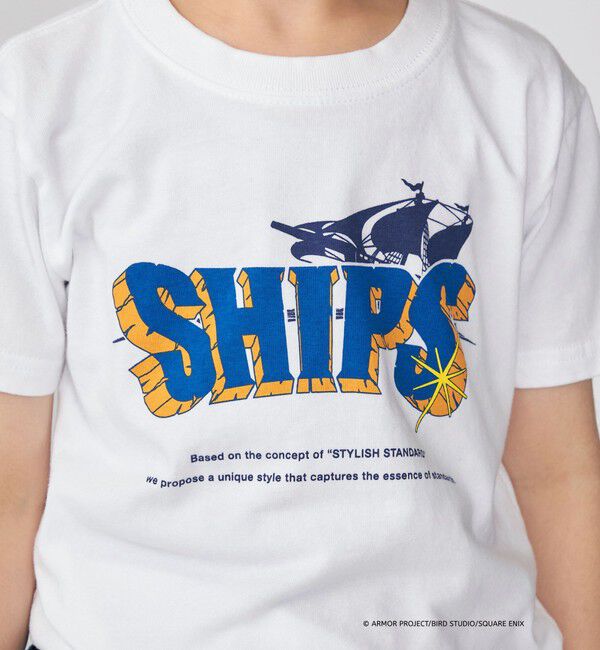 SHIPS KIDS「DQVIIR &times; SHIPS:100～140cm  ロゴ Tシャツ〈KIDS〉」|Tシャツ・カットソー|