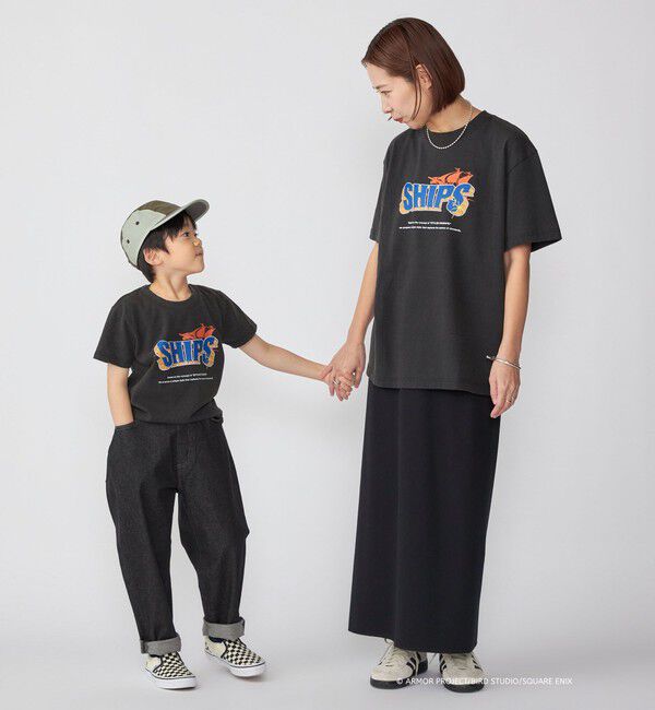 SHIPS KIDS「DQVIIR &times; SHIPS:100～140cm  ロゴ Tシャツ〈KIDS〉」|Tシャツ・カットソー|