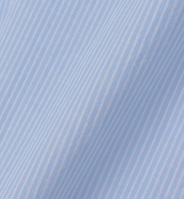 SHIPS「GUY ROVER: コットン リネン ダブル ストライプ ワンピース カラー シャツ」|シャツ・ブラウス|