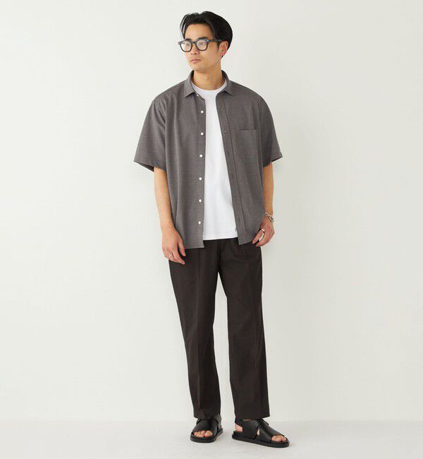 SHIPS Colors 「《予約》SHIPS Colors:〈吸水速乾・洗濯機可能〉シアー カノコ ショートスリーブ シャツ◆」|シャツ・ブラウス|