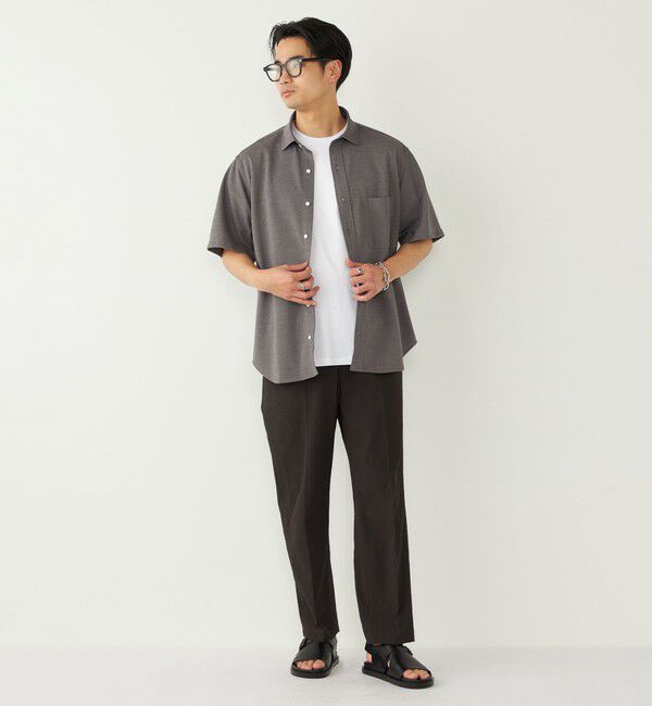 SHIPS Colors 「《予約》SHIPS Colors:〈吸水速乾・洗濯機可能〉シアー カノコ ショートスリーブ シャツ◆」|シャツ・ブラウス|