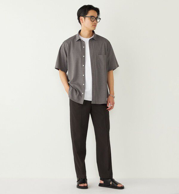 SHIPS Colors 「《予約》SHIPS Colors:〈吸水速乾・洗濯機可能〉シアー カノコ ショートスリーブ シャツ◆」|シャツ・ブラウス|