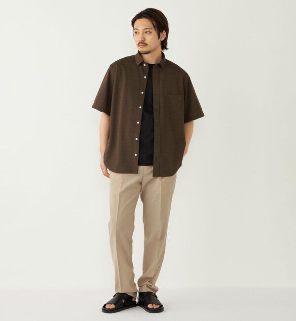 SHIPS Colors 「《予約》SHIPS Colors:〈吸水速乾・洗濯機可能〉シアー カノコ ショートスリーブ シャツ◆」|シャツ・ブラウス|