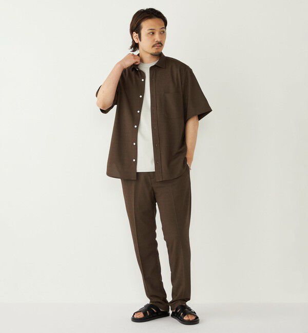 SHIPS Colors 「《予約》SHIPS Colors:〈吸水速乾・洗濯機可能〉シアー カノコ ショートスリーブ シャツ◆」|シャツ・ブラウス|