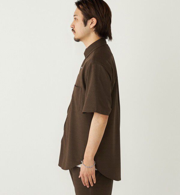 SHIPS Colors 「《予約》SHIPS Colors:〈吸水速乾・洗濯機可能〉シアー カノコ ショートスリーブ シャツ◆」|シャツ・ブラウス|