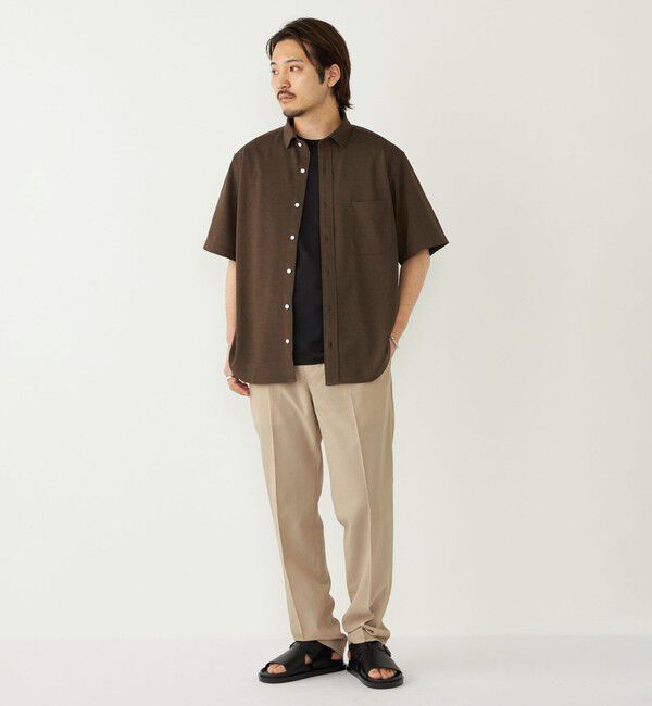 SHIPS Colors 「《予約》SHIPS Colors:〈吸水速乾・洗濯機可能〉シアー カノコ ショートスリーブ シャツ◆」|シャツ・ブラウス|